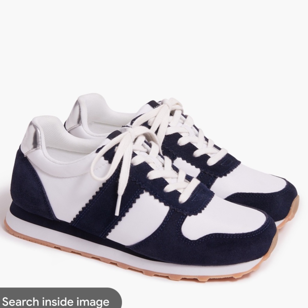 NWOT J.Crew Factory Nylon Striped City Sneakers